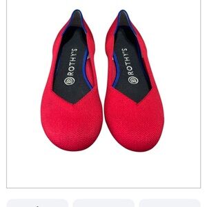 Rothy's The Flat Round Toe in Red
